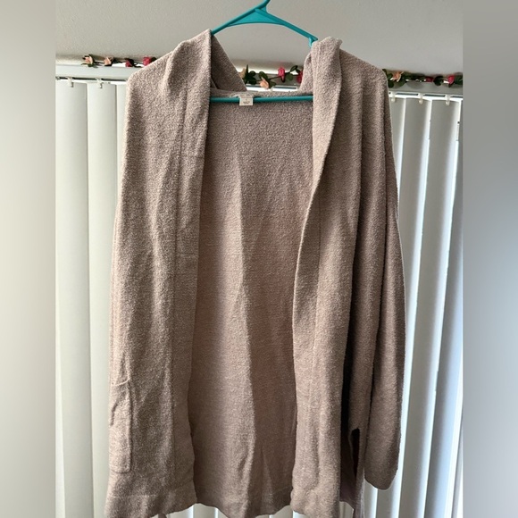 Barefoot Dreams Sweaters - Barefoot Dreams CozyChic Lite
Open Front Cardigan Taupe Size Largr Style 905